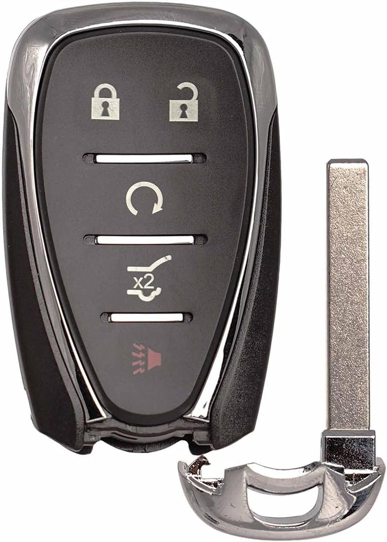 MechanMagic Key Fob Replacement Compatible with Chevrolet Equinox 2018-2021, Plastic Material, SUV, 5 Button, 315MHz, Part Numbers 13584498 13529650, FCC ID HYQ4AA