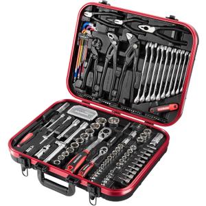 STARWORK TRUE MECHANIC 169-Piece Mechanics Tool Set, Professional, Metric