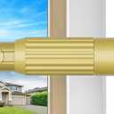 Tension Curtain Rod 41-126 Inch(4-10Ft),1.26'' Diameter,Long Heavy Duty Adjustable No Drill Shower Curtain Rod for Windows, Balcony, Room Divider Gold