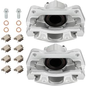 18-B5044 18-B5045 Front Disc Brake Caliper Assembly Calipers Set Fit For Chrysler Town & Country 2008-2012, for Dodge Grand Caravan 08-12, for Jeep Liberty 08-12, for VW Routan 09-12