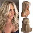 Munx Bob Wig Human Hair for Women, Highlight Blonde 13x4 Hd Lace Front Wigs Human Hair Pre Plucked 180% Density Ombre Ash Blonde Mix Brown Lace Frontal Wigs Natural Hairline 12