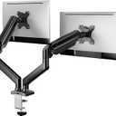 ErGear Dual Monitor Stand up to 33 inches Screen, Load-Bearing Max 22 lbs Each Arm, Adjustable Dual Monitor Mount, Sturdy Steel vesa Monitor Mount with Stable VESA 75x75 100x100mm