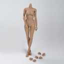 1/6 Scale Female Body, 12inch Suntan Skin Middle Bust Flexible Action Figure Body Doll Collection