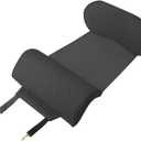 Car Seat Leg Extension with Lumbar Support, Extension Pad for General Motors Car Seats, Leg and Waist Support for Car Travel, Nappa Leather Memory Foam (Black)