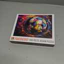 Colorful Soccer Jigsaw Puzzle 1000 Pieces Puzzles for Adults, Graffiti Football Jigsaw Puzzles for Challenging Family Activity Games DIY Puzzle for Home Wall Decor Gifts - 20 x 27 Inches