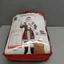 Opemon Adult Deluxe Velvet Santa Claus Costume 12pcs Set Santa Claus Suit Outfit for Men in Christmas Holiday (XX-Large)