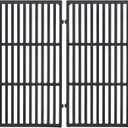 Leship 19.5 inch Cooking Grates Replace for Weber 7524, 7528, Weber Genesis 300 Series Genesis E310 E320 E330 S310 S320 S330 EP310 EP320 EP330 Grills, Cast Iron Grill Grates (19.5" x 12.9" Each)