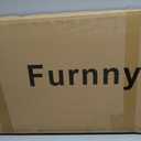 Furnnylane 3 Panel Short Room Divider Screen,Brown Freestanding Partition,Small Bamboo Panel Divider for Room Seperation,3.95 FT Tall