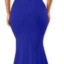 YMDUCH Women's Sexy Sleeveless One Shoulder Ruffle High Split Party Evening Long Formal Dress (Purple, M)