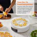 Elite Gourmet EFD770WD Digital Food Dehydrator with 5x12.5 BPA Free Trays, Adjustable 48-hr Timer and Temperature from 95~158F, Jerky, Herbs, Fruit, Veggies, Dried Snacks, White