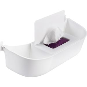 Storage Organizer for Stokke Tripp Trapp, White  High Chair Back Pocket with Wet Wipes Compartment, Easy Installation, Durable PP Material
