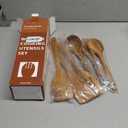 Wooden Spoons for Cooking, Excellent Wooden Kitchen Utensil Set (5pcs)