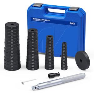 Orion Motor Tech 52-in-1 Custom Bushing Driver Tool Set and Transmission Wheel Axle Bearing Race Seal Installer Remover, Bush Removal Puller Bearing Press Tool Kit