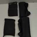 Ytonet Crutches Padding & Crutch Bag 5 PCS, Crutch Pads for Armpits and Hand Grips, Water-Resistant, Pouch with Reflective Strips, Crutches Accessories for Standard Crutches, Men, Women (Black)