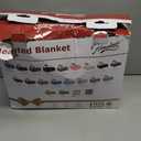 Homemate Electric Heated Blanket Queen Size - 84"x90" Heating Blanket Queen Size Dual Control 1/2/4/6/8 Hours Auto-Off 10 Heat Level Over-Heat Protection Flannel Sherpa ETL Certification
