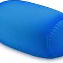 Squishy Microbead Neck Pillow, 7Inch x 12Inch Soft Travel Body Bed Pillow Bean Pillow for Kids Adult Chair Sleeping Car Seat, Fun Dormroom (Sky Blue)
