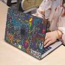 Compatible with M4 MacBook Air 13.6 inch Case 2025 2024 2023 2022 A3240 A3113 M3 A2681 M2 Chip, Crystal Printed Pattern Plastic Hard Case Cover for Mac Air 13 M4 Touch ID, Abundant Formula