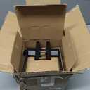 6 Pack Matte Black Door Handles, Keyless Interior Door Knobs, Privacy Door Lever Locksets for Bedroom Bathroom, Heavy Duty Square Door Lock (2.0lb), Reversible for Left&Right Handled Doors