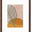 Axeman 8 x 10 Picture Frame - Solid Walnut Frame Matted to 5x7 - Rounded Corner Walnut Photo Frame 8 by 10 with Tempered Glass - Natural Wood Picture Frame with Removable Ivory Mat