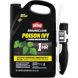 Ortho GroundClear Poison Ivy & Tough Brush Killer3 - Ready-To-Use Weed Killer Spray with Comfort Wand, 1 gal.