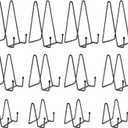 Kruodop 12 Pack Plate Stands for Display, 6 Inch 4 Inch 3 Inch Plate Holder Display Stand, 3 Size Metal Frame Holder Stands for Book, Pictures, Photo Easel, Tabletop Art