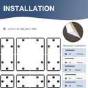 NeatiEase Peel and Stick Wall Molding Kit 6-Frame Pre-Made, Ready-to-Assemble Wall Moulding Panel Frame, Self-Adhesive Wainscoting Panels Wall Trim for Interior Walls Home Decor (60"x48",60"x24")