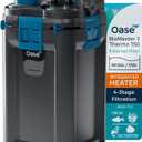 OASE BioMaster 2 Thermo 350 Canister Filter for Aquariums External Aquarium Filter with Built-in Heater Easy Clean Pre-Filter, Quiet Operation Freshwater & Saltwater, Up to 90 Gallons