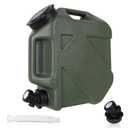 Digury Camping Water Jug - 2.6 Gallon BPA Free Water Storage with Spigot, No Leakage Portable Emergency Tank Canteens for Outdoor Hiking, Camping, Picnic Supplies - Green