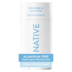 Native Deodorant Contains Naturally Derived Ingredients, 72 Hour Odor Control, Deodorant for Women and Men, Aluminum Free, Powder & Cotton 2.65oz