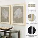 Signature Design by Ashley Framed Coral Wall Art Set of 3, Taupe, 24.4"L x 20.4"W