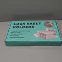 Bed Sheet Holders for Corners, 4Pcs Sheet Holders Keep Sheets Firm&Tight, Lock Sheet Holders, Heavy Duty Fitted Sheet Holders, Sheet Clips, Fit All Mattress Sizes, Easy Installation