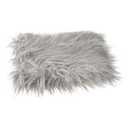 KOMBIUDA Newborn Photography Mat Light Grey Faux Fur Baby Blanket 23.62X19.68 Inch Soft Infant Photo Shoot Prop for Newborn Photoshoot and DIY Photography Backdrop