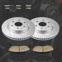 KAC 310mm Front Brake Kit, OE Brake Rotors and Ceramic Brake Pads Fit for 2011-2013 Lexus IS250, 2007-2011 Lexus GS350, 2006-2013 Lexus IS350, 2006 Lexus GS300, 2010 Lexus IS250 2.5L,OEM#31446 D1113