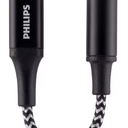 Philips 4 in. Lightning to 3.5mm Audio Auxiliary Adapter in Black DLC4310V/27