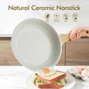 SENSARTE Nonstick Ceramic Frying Pan Skillet, 11 Inch Omelet Pan, Healthy Non Toxic Induction Compatible Egg Pan with Heat Resistant Handle, PTFE and PFAS-Free
