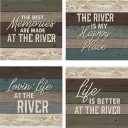 Carson River Square House Coaster Set