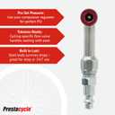 Prestacycle Prestaflator Mini Pro, Bike Tire Inflator Head, Bicycle Air Pump Valve Presta Push-to-Inflate Tool for Air Compressor Lines, Bike Tools & Maintenance, Mini Pro Inflation Tool