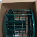 Kingsyard Squirrel Proof Suet Feeder, Cage Bird Feeders for Outdoors Hanging, All Metal, Double Suet Cake Capacity, Tray & Weatherproof, Green