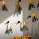 7 x 6 Pack Magnetic Cable Clips, Smooth Adjustable Cell Phone Cord Holder with Shoe-Shaped, String Light Clips for Home, Office, Wall, Nightstand, Birthday Banner, Colorful Lights-Black