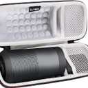 LTGEM EVA Hard Case for Bose SoundLink Revolve or Revolve (Series II) Bluetooth Speaker with Mesh Pocket-Black