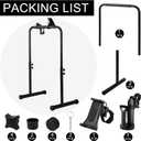 Leinuosen Large Handle Bar for Walking Pad Only with Phone Holder and Cup Holder Adjustable Handrail Height Comfortable Grip Stainless Steel Frame Overbold Stable