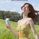 Aecooly Portable Handheld Fan, Powerful Turbo Mini Fan, 16500 RPM High Speed Aero, 14H Max Cooling Time, 5 Speeds Pocket Rechargeable Personal Small Travel GIfts for Women Men -Blue