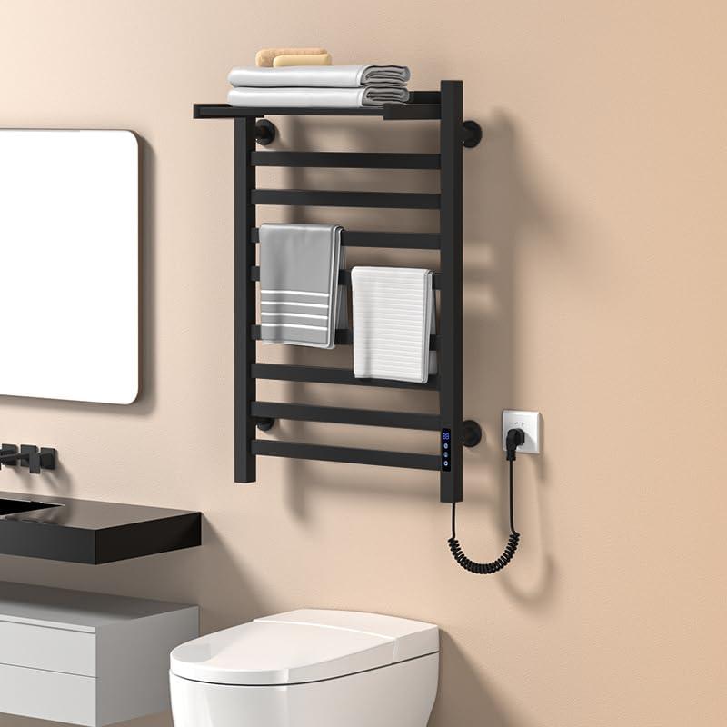 2 in 1 Towel Warmer Rack -VOKIM Wall Mounted Heated Towel Warmer Rack