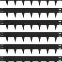 Galvanized Steel Landscape Edging - 40 Inch Strips, 6 Inch Depth, 6-Pack Black Bendable Metal Edging (20FT Total Length)