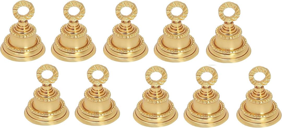 Brass Plain 2'' Bells Christmas Decoration Jingle Bell Sleigh Bell for Crafts, Home Decor, Elephant Decor, Musical Instrument Accessory (10)