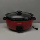 3.5 Quart Slow Cooker Red Uniform Heating,Non Stick Pot,Aluminum, Makes Your Food More Delicious.Suitable as a Gift for Wives,Parents,and Friends