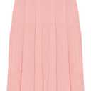 kinstell Women's Summer Boho Spaghetti Strap Square Neck Ruffle Casual Flowy Long Dress Beach Swing Party Maxi Dress (Light Pink), XL