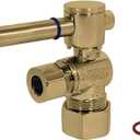 Fauceture CC53307DL Concord Quarter Turn Valves (5/8" X 3/8" OD Compression), Brushed Brass