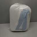 JOLLYVOGUE King Size Comforter Set 7 Pieces, Light Blue/Ivory Bed in a Bag Comforter Set for Bedroom, Beddding Sets with Comforter, Sheets,Ruffled Shams & Pillowcases (King(102"x 90"))