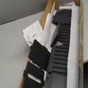 AOJEZOR Small Bathroom Storage Cabinet: Bathroom Toilet Paper Cabinet Fit for Small Roll, Black (31.5"H)